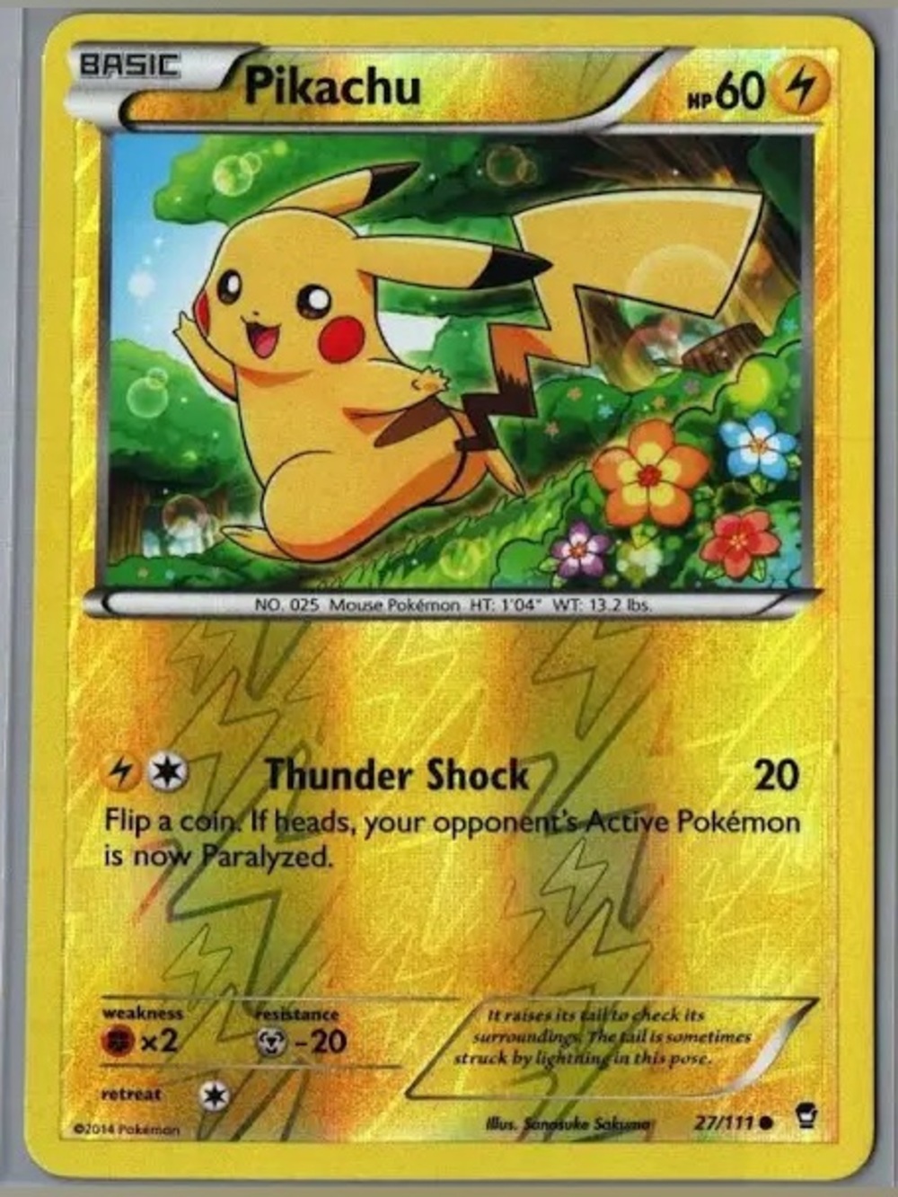 Pikachu 27/111 Reverse Holo